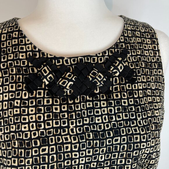 Evan Picone Black & Brown Sleeveless Dress size 14 - Picture 2 of 5